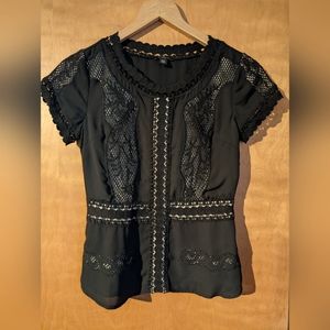 Black Lacey Ann Taylor Blouse